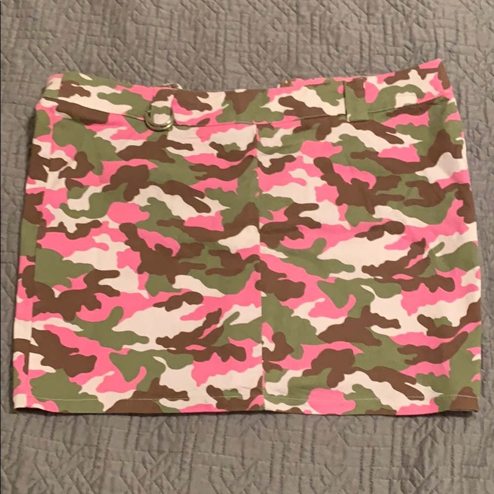 Pink army skirt